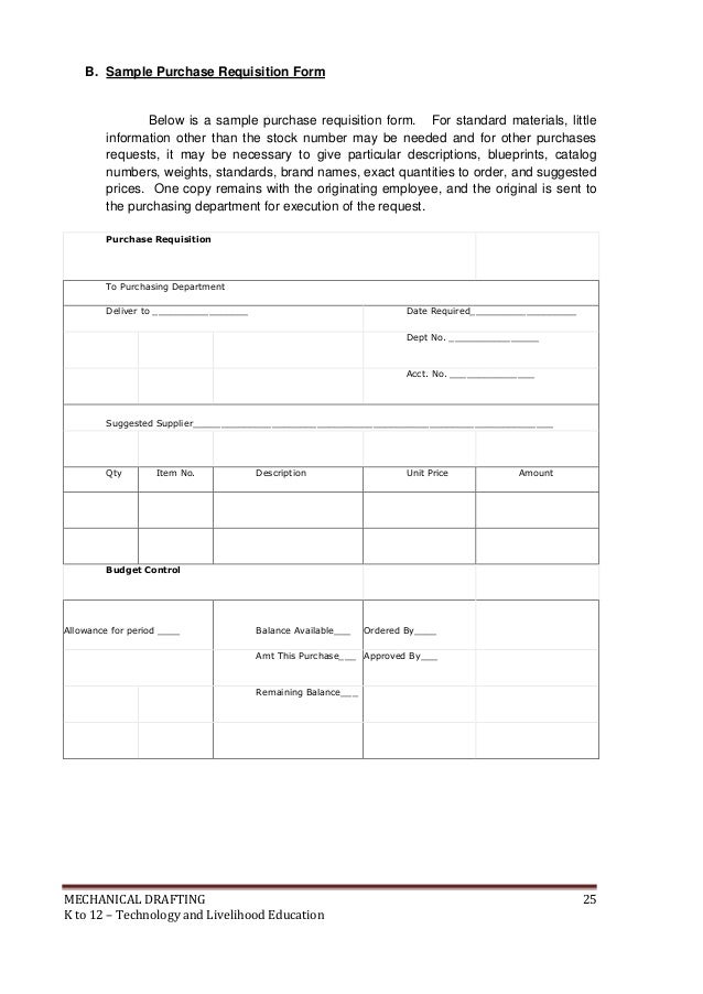 standard purchase order form purchase order form purchase form purchasing request form