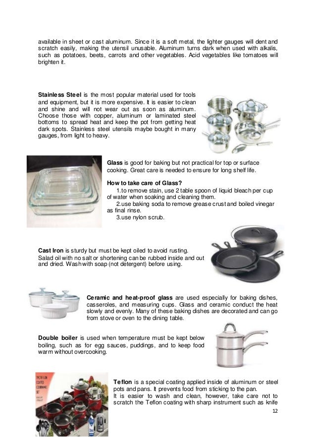 Home Economics Kitchen Utensils Home Economics Kitchen Utensils