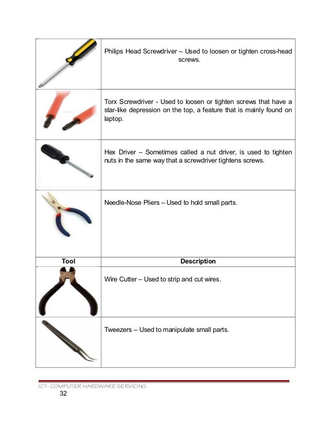 Kto12 tle ict computer hardware servicing