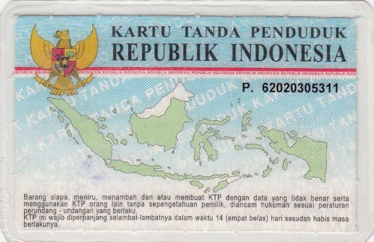 Ktp Tampak Depan Ktp Tampak Depan