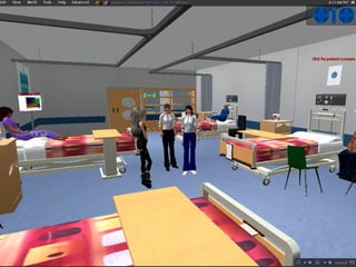 Exploring the potential of virtual worlds for learning and teaching at GCU Forensis Michalak (Michael Bromby) on his use of, and thoughts about, using 3D virtual worlds for teaching in Law Video clip available on YouTube at: http://www.youtube.com/user/kathtrinder "...explaining to the students that whole point of Second Life is that there isn't necessarily a point to it, it's about what you are doing there that is significant.” "This is a bit odd. I'm not sure I like it"  (student comment) 