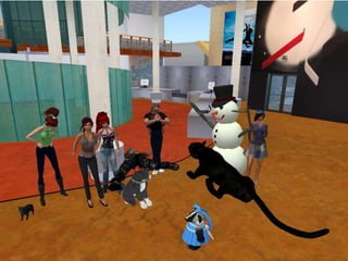 Further info: Forensis Michalak: http://ukcle.typepad.com/digital_directions/2008/04/secondlife-and.html & http://www.ukcle.ac.uk/newsevents/lilac/2009/papers/bromby.html School of Health – Second Life: http://caledonianblogs.net/soh-secondlife/ CU There website:  http://www.gcal.ac.uk/cuthere/ 