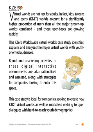Kids, Tweens and Teens in Virtual Worlds | PDF