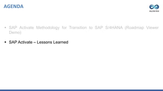 SAP Activate Methodology for S/4HANA Implementation