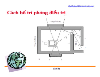 BioMedical Electronics Center
C¸ch bè trÝ phßng ®iÒu trÞ
Slide 40
 