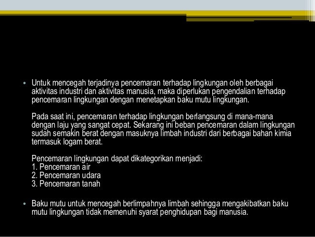 Geografi: Kualitas dan Baku Mutu Lingkungan Kelas 11 SMA 
