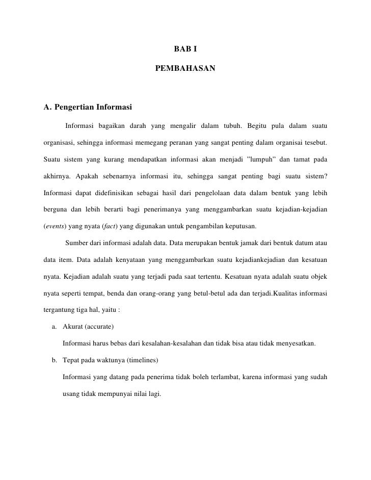 Kualitas Informasi