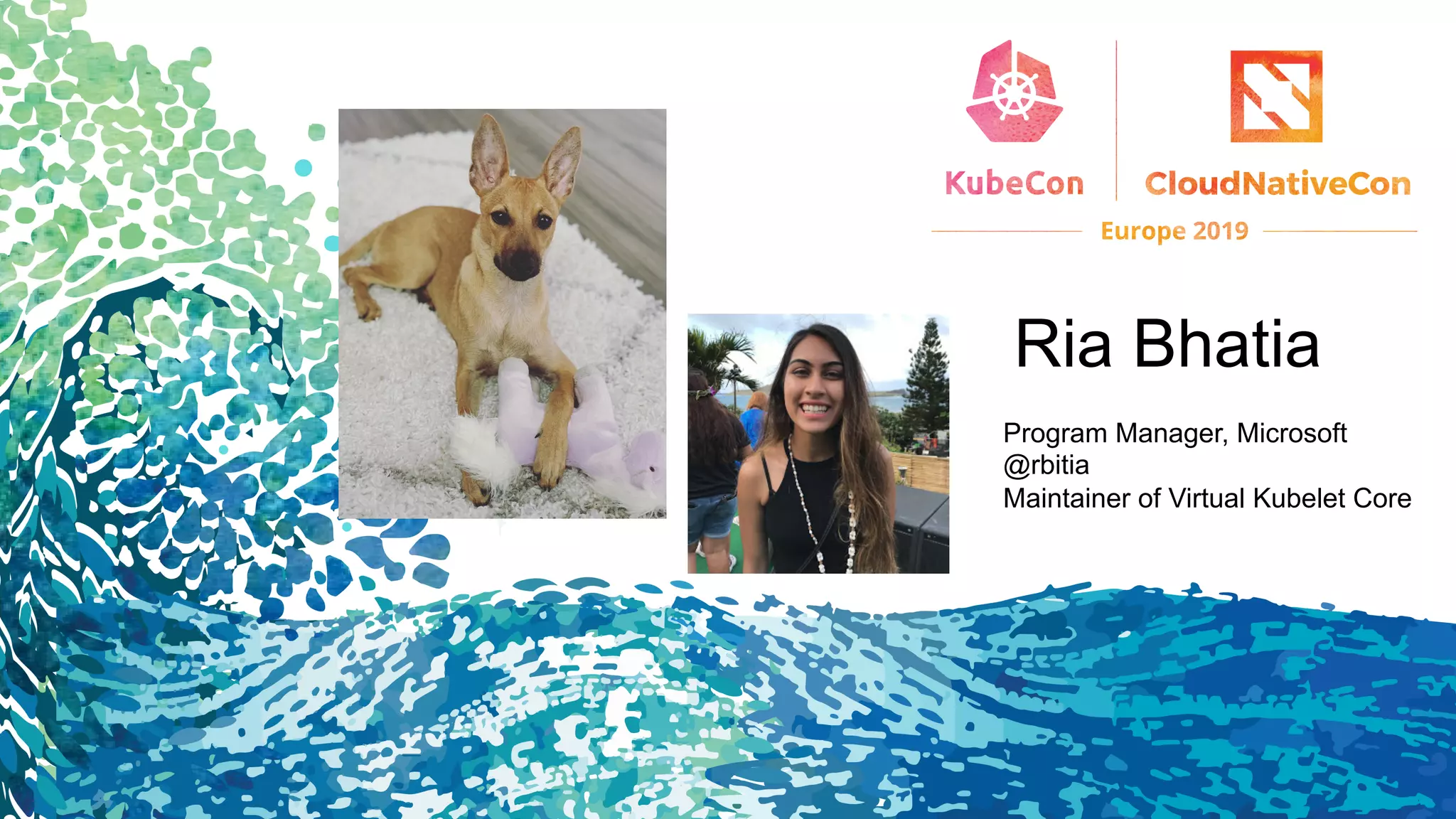 Ria Bhatia
Program Manager, Microsoft
@rbitia
Maintainer of Virtual Kubelet Core
 