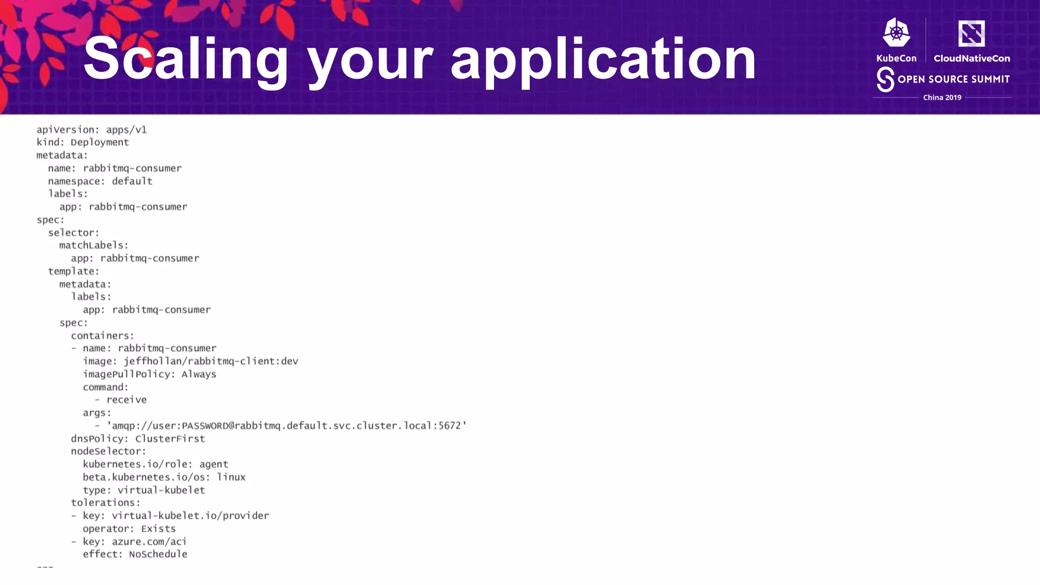 Scaling your application
 