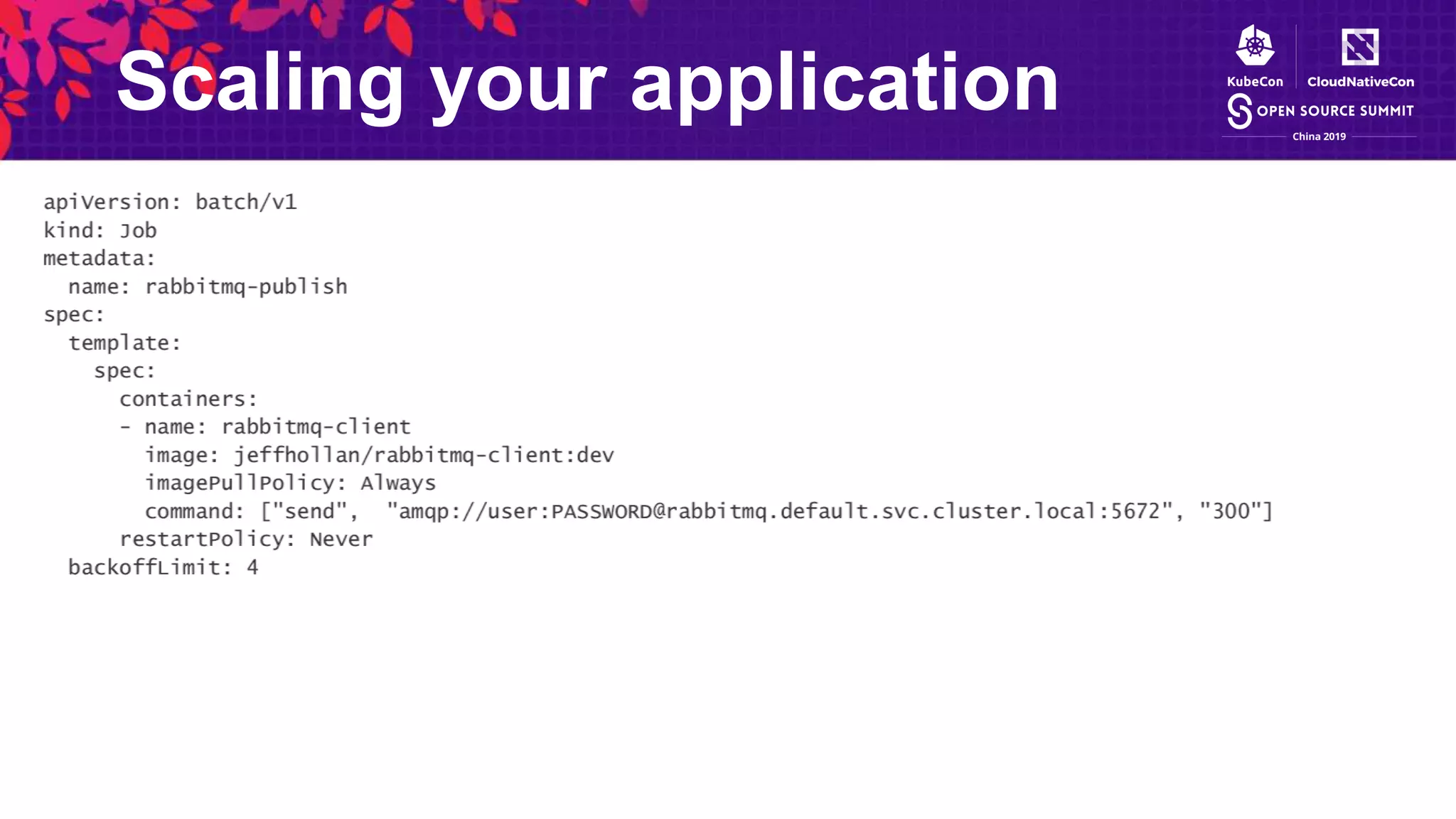 Scaling your application
 