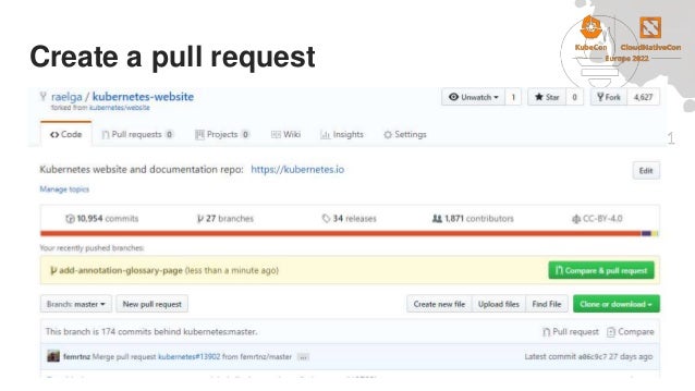 Create a pull request
 
