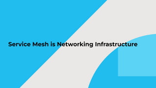 Service Mesh is Networking Infrastructure
 