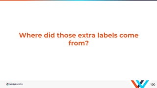 100
Where did those extra labels come
from?
 