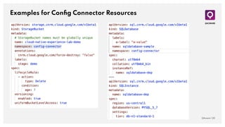 Examples for Conﬁg Connector Resources
QAware | 20
 