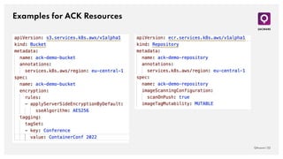 Examples for ACK Resources
QAware | 22
 