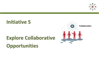 Initiative 5
Explore Collaborative
Opportunities
 