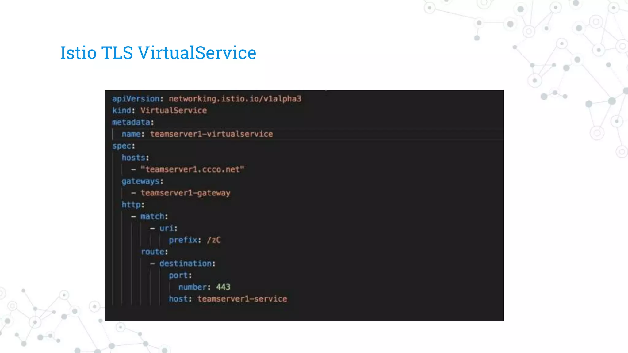 Istio TLS VirtualService
 