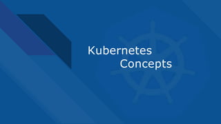 Kubernetes
Concepts
 