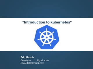 Quick introduction to Kubernetes | PDF