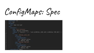 ConﬁgMaps: Spec
 
