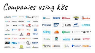 Companies using k8s
 