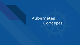 Kubernetes
Concepts
 