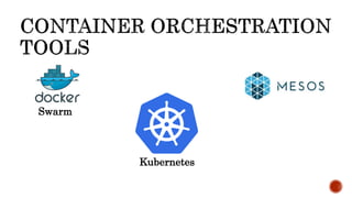 Swarm
Kubernetes
 