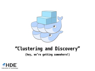 “Clustering and Discovery”
(hey, we’re getting somewhere!)
 