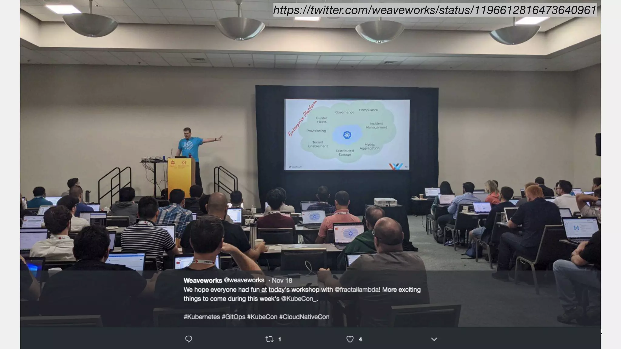 14
https://twitter.com/weaveworks/status/1196612816473640961
 