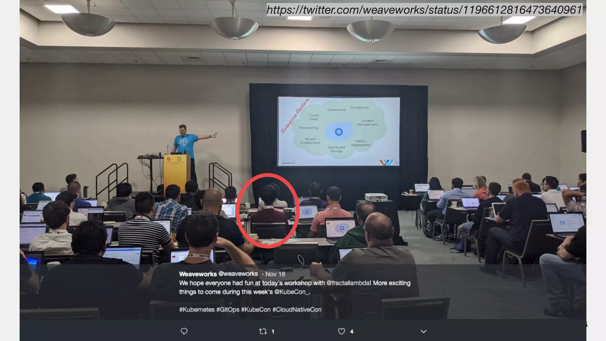 15
https://twitter.com/weaveworks/status/1196612816473640961
 