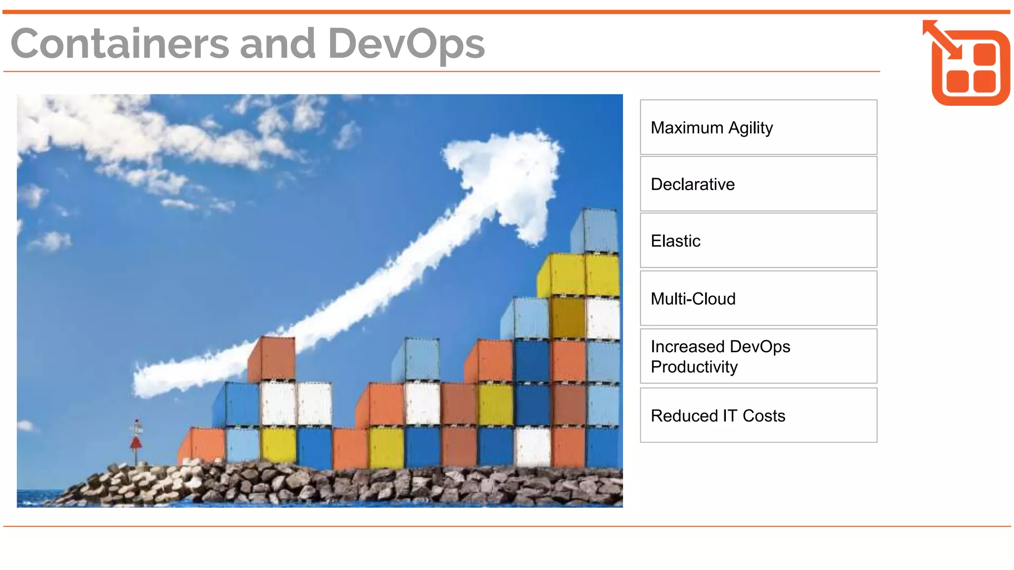 What if storage for
container native
applications was itself
container native?
 