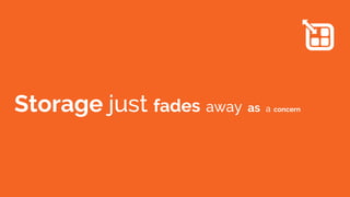 Storage just fades away as a concern
 
