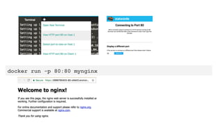 docker run -p 80:80 mynginx
 
