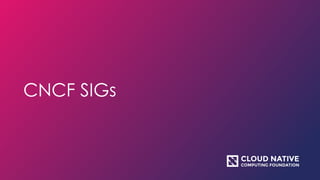 CNCF SIGs
 