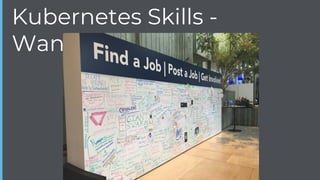 Kubernetes Skills -
Wanted
 