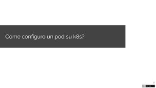 Come conﬁguro un pod su k8s?
37
 
