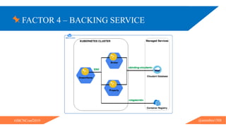 FACTOR 4 – BACKING SERVICE
@ammbra1508#JBCNConf2019
 