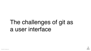 The challenges of git as
a user interface
Gareth Rushgrove
 