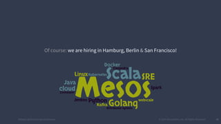 #k8sber @the1stein @mieszkoman © 2015 Mesosphere, Inc. All Rights Reserved. 43
Of course: we are hiring in Hamburg, Berlin & San Francisco!
 