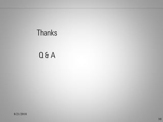 8/21/2018
10
Thanks
Q & A
 