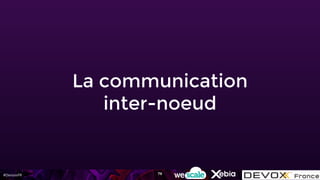 #DevoxxFR
La communication
inter-noeud
78
 