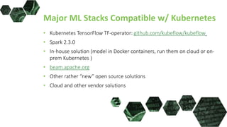 Kubernetes data science and machine learning | PPT