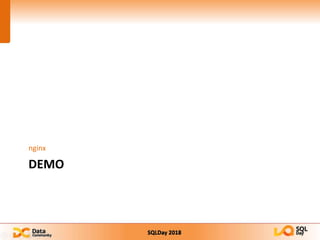 SQLDay 2018
DEMO
nginx
 