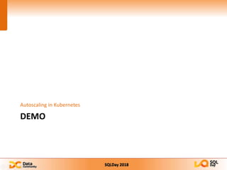 SQLDay 2018
DEMO
Autoscaling in Kubernetes
 