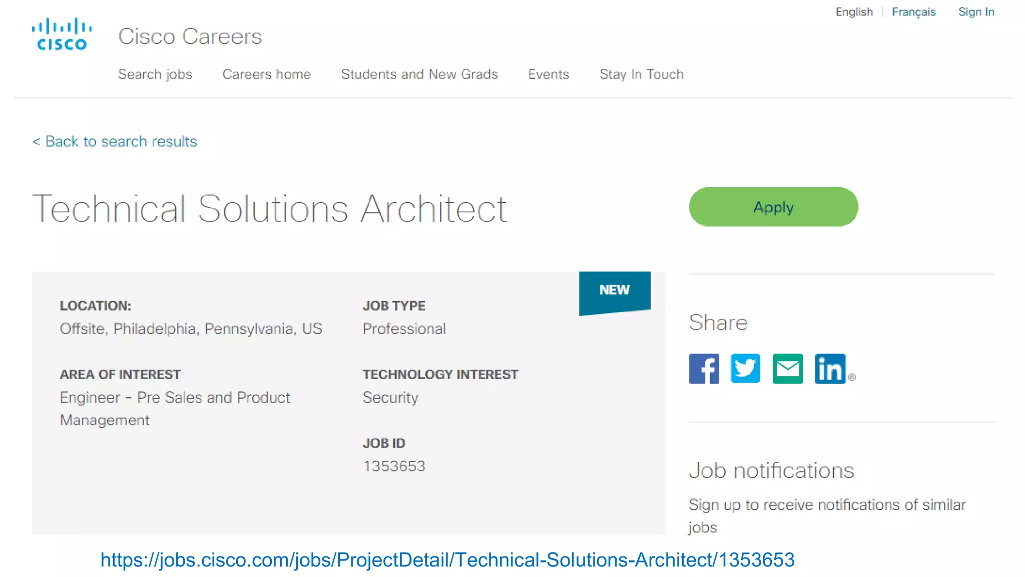https://jobs.cisco.com/jobs/ProjectDetail/Technical-Solutions-Architect/1353653