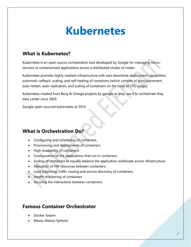 Kubernetes From Scratch Pdf Cloud Computing Internet