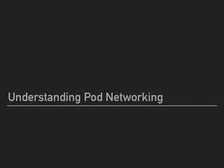 Understanding Pod Networking
 