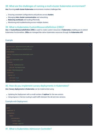 Kubernetes Interview Questions PDF By ScholarHat | PDF