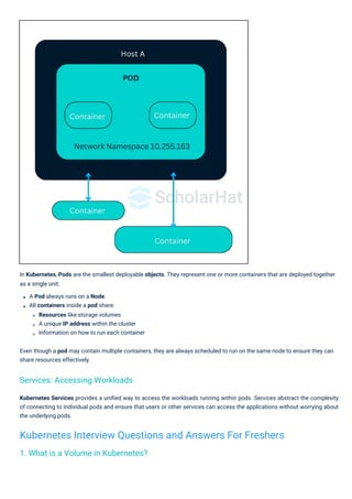 Kubernetes Interview Questions PDF By ScholarHat | PDF