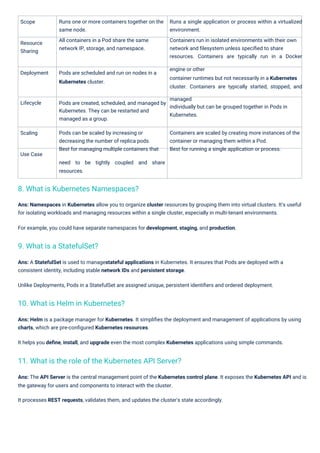 Kubernetes Interview Questions PDF By ScholarHat | PDF